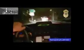 سقوط سارق فراری از پل فلزی پس از تعقیب و گریز در تهران