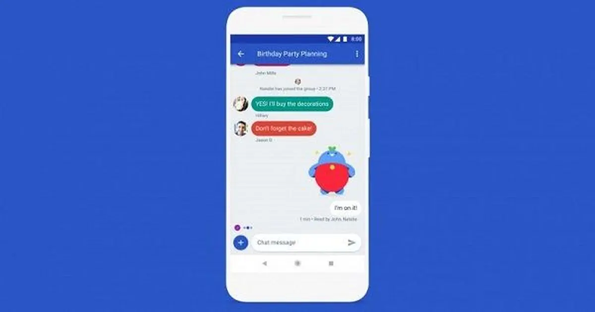 گوگل برای رقابت با iMassage در حال توسعه سرویسی با نام «چت» است