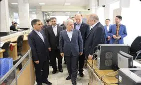 بازدید مدیرعامل بانک ملّی ایران از شعبه تبریز و افتتاح "آنی بانک"