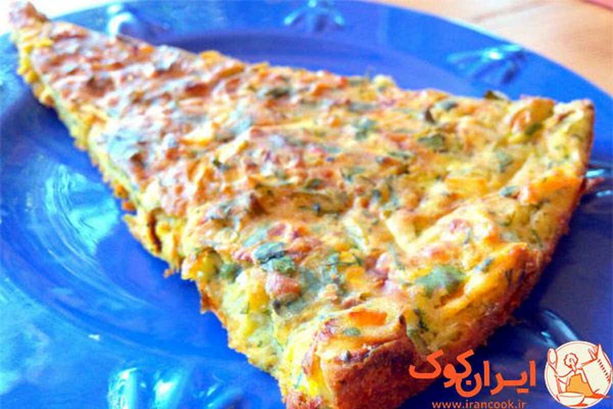 آموزش/ کوکو سیب زمینی و کدو سبز