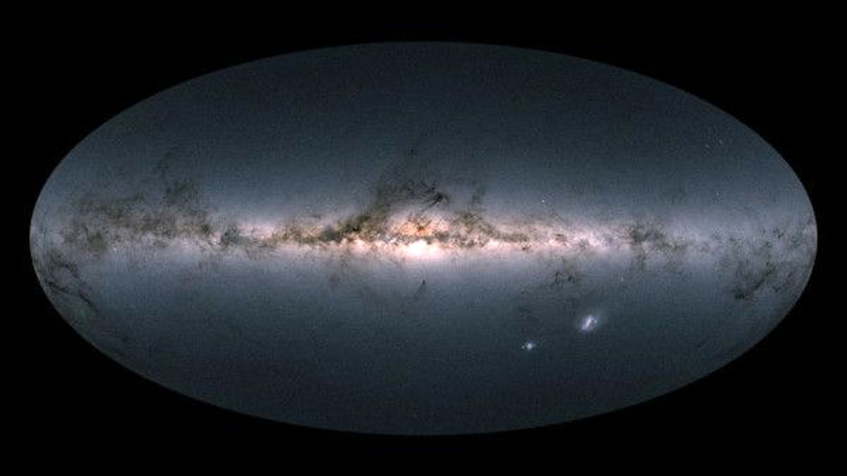 نقشه جدید راه شیری ۱.۷ میلیارد ستاره در خود دارد