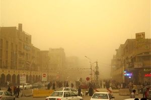 غباری محلی‌ نقاط غربی و مرکز خوزستان را در بر می‌گیرد