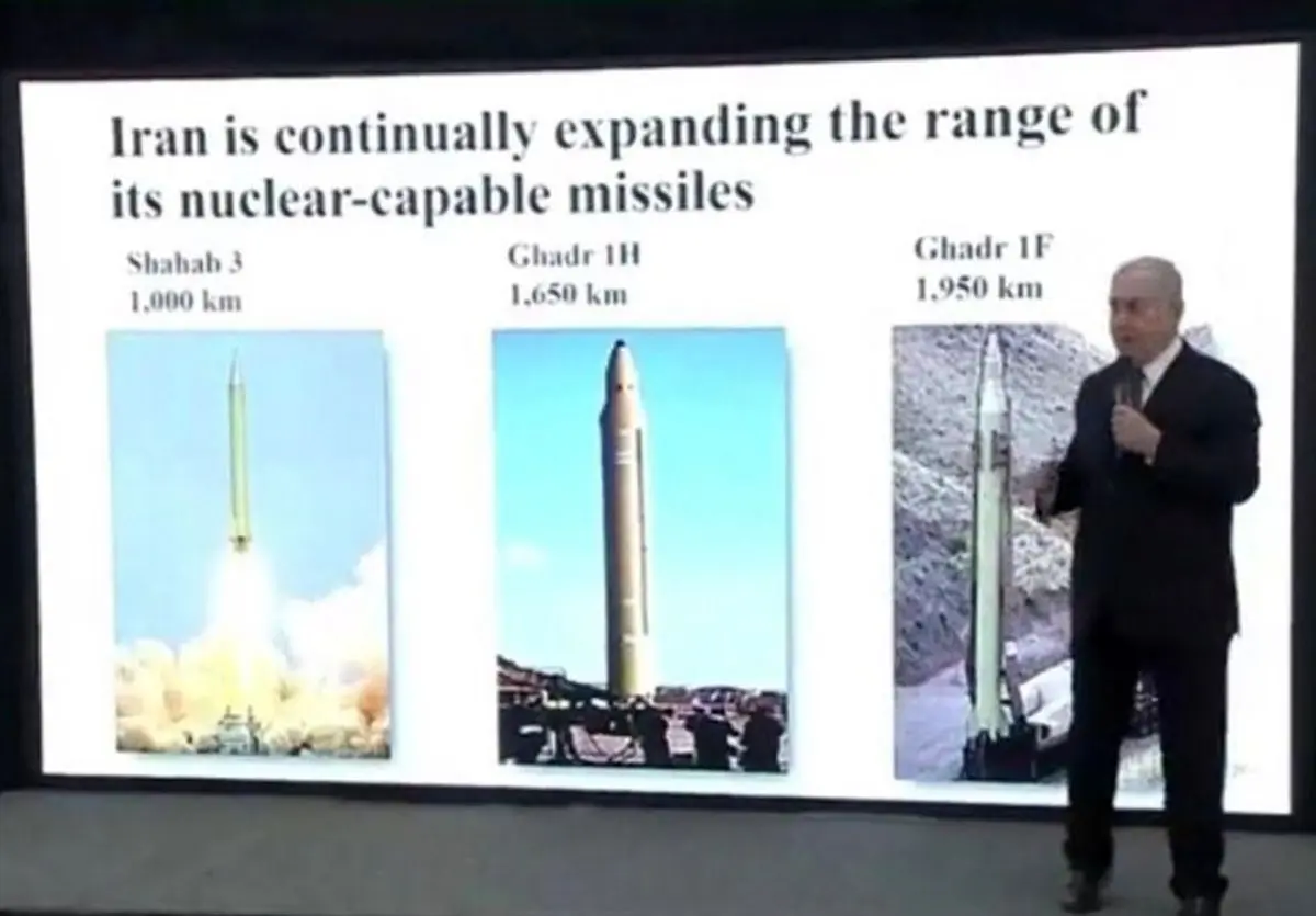 گاف موشکی نتانیاهو/ تلاش اسرائیل برای فشار رسانه‌ای به ایران با تحریف موشک‌‌های بالستیک ایران