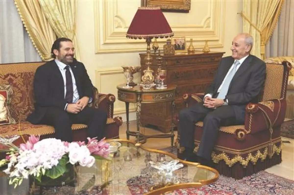 دیدار سعد حریری با رئیس مجلس لبنان