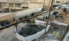 ریزش آوار در تونل انرژی تبریز و مدفون شدن ۵ کارگر/۲ نفر نجات یافتند+تصاویر