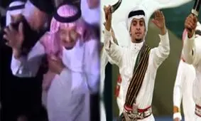 رقص ملک سلمان در فینال جام پادشاهی عربستان + فیلم