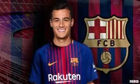 گل اول بارسلونا به رئال سوسیداد (کوتینیو)