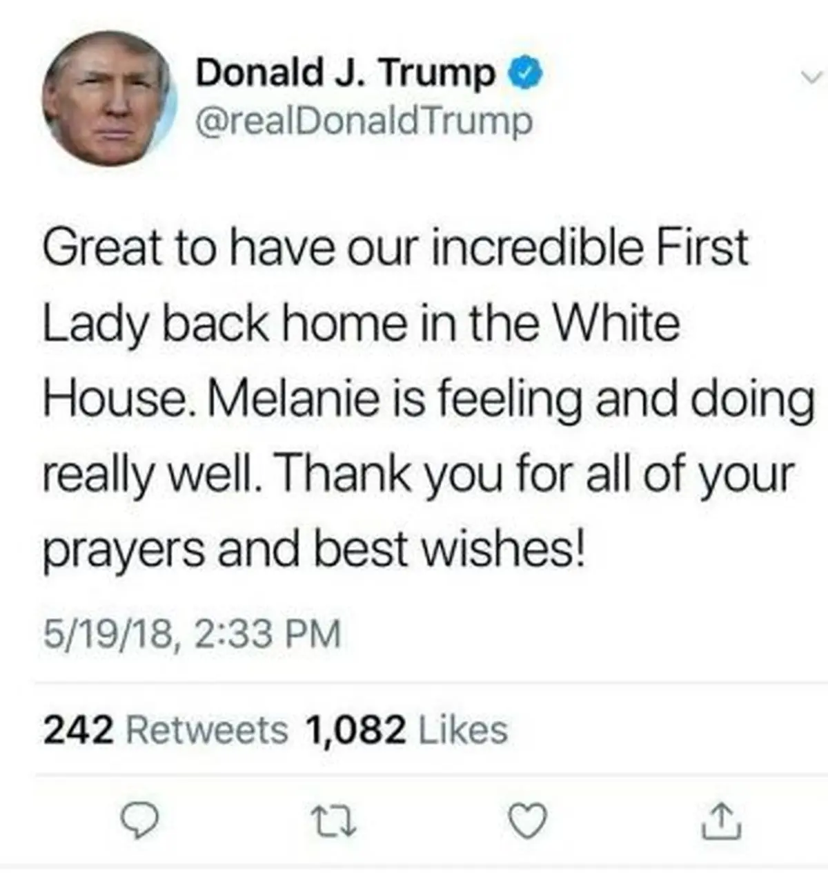 ترامپ نام زنش را اشتباه نوشت