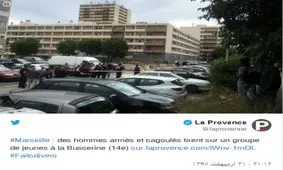 حمله ۳ مرد مسلح نقابدار به مردم در مارسی