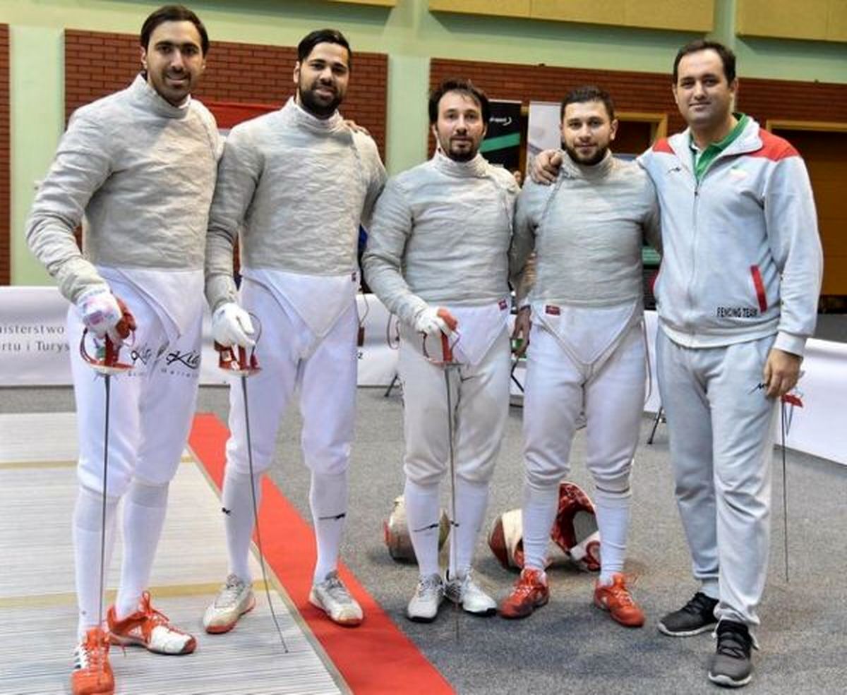 صعود تاریخی تیم ملی سابر ایران به رده چهارم جهان برای اولين بار