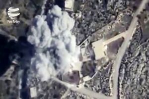 حمله هوایی ارتش عراق به مواضع داعش در البوکمال سوریه