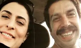 بهناز جعفری و عباس جمشیدی‌فر در پشت صحنه! + عکس