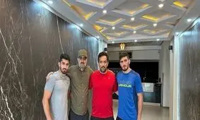 دیدار علیرضا دبیر با مداح معروف