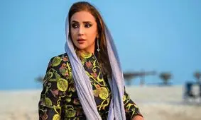 تصاویری از پوشش سنتی و زیبای شبنم قلی خانی در جزیره هرمز