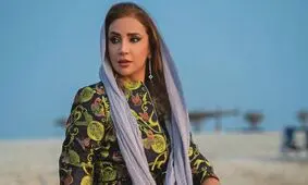 تصاویری از پوشش سنتی و زیبای شبنم قلی خانی در جزیره هرمز