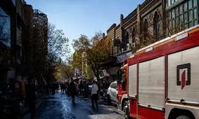 آتش‌سوزی در انبار لوازم الکترونیکی در لاله‌زار تهران/ اعزام ۴ ایستگاه آتش‌نشانی

