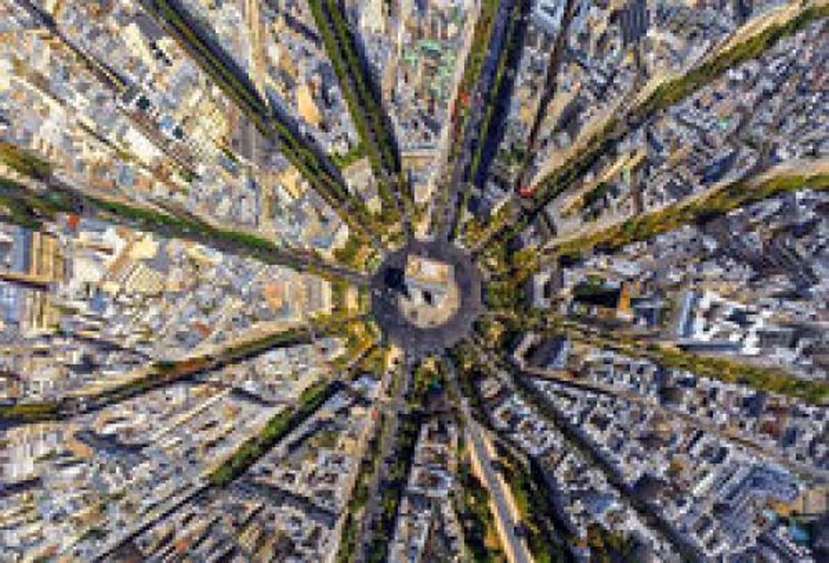 منظره هوایی زیبا از شهر ونیز در ایتالیا