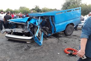 5 کشته و مصدوم در تصادف سمند، نیسان و خودرو 206 + تصاویر