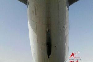 برخورد دم هواپیما ایرباس ماهان با زمین باند