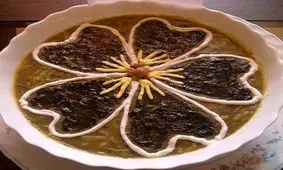 آموزش تصویری آش رشته +مدل تزیین برای سفره افطار