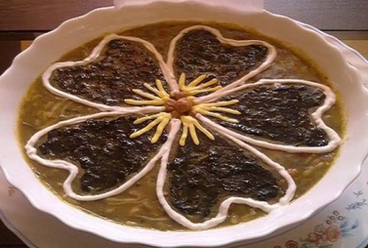 آموزش تصویری آش رشته +مدل تزیین برای سفره افطار