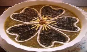 آموزش تصویری آش رشته +مدل تزیین برای سفره افطار