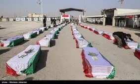 پیکر مطهر ۲۱ شهید دوران دفاع مقدس ‌از مرز ‌عراق وارد ‌ایران ‌می‌شو‌د‌