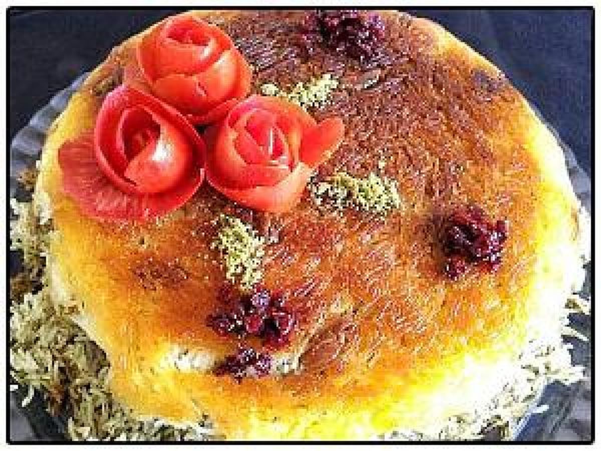 طرز تهیه ته چین شوید باقلا با مرغ