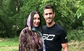 تعطیلات بازیکن استقلال و همسرش!