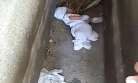 پیدا شدن نوزاد 2 ماهه در قبرستان!