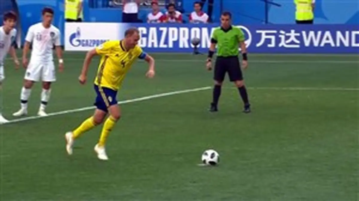 گل اول سوئد به کره جنوبی