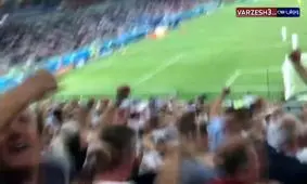 واکنش عجیب و خنده دار هوادار انگلیس به گل دوم هری کین