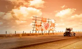 فولکس واگن بیتل که روی یک میز