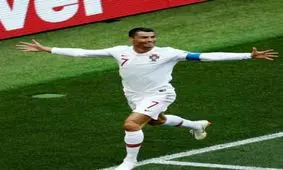 گل اول پرتغال با ضربه سر رونالدو