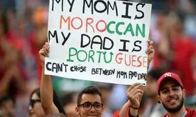 تصویری جالب از یک هوادار مراکشی