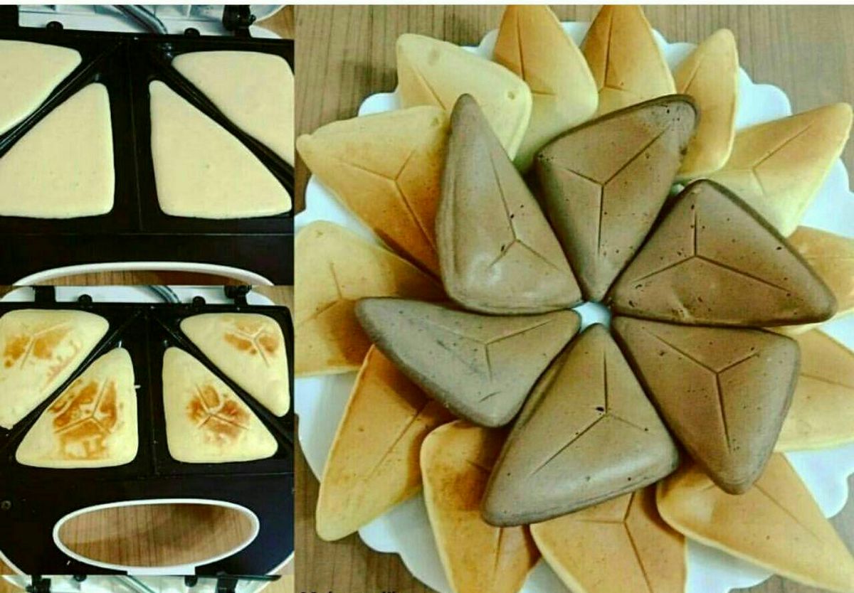 فیلم آموزشی پنکیک مثلث مغزدار