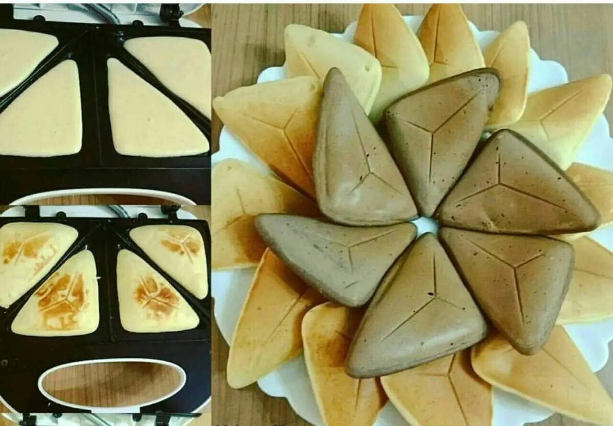 فیلم آموزشی پنکیک مثلث مغزدار