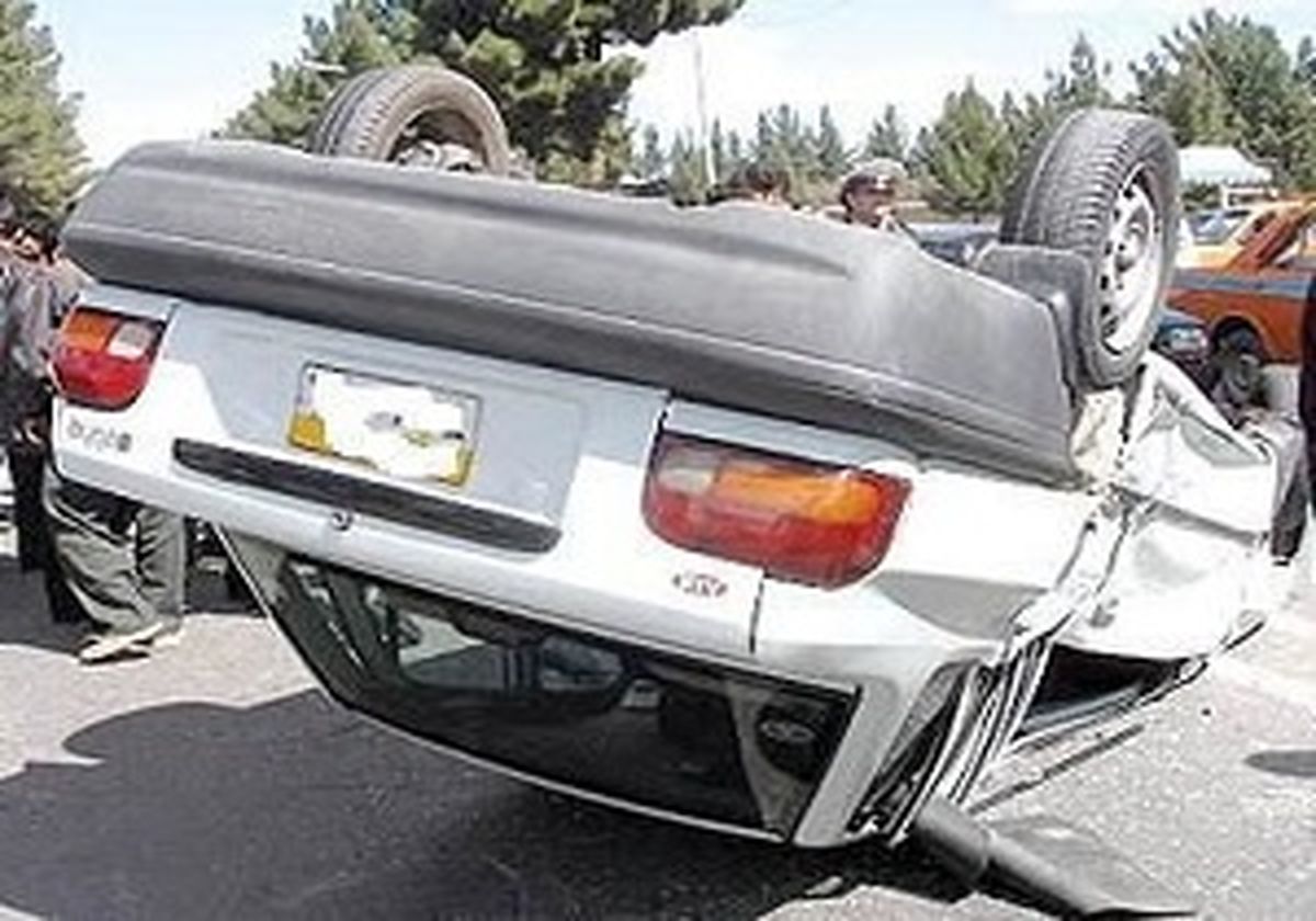 تصادف و واژگونی خودروها در جاده‌های استان همدان
