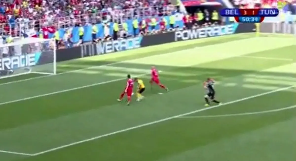 گل چهارم بلژیک به تونس