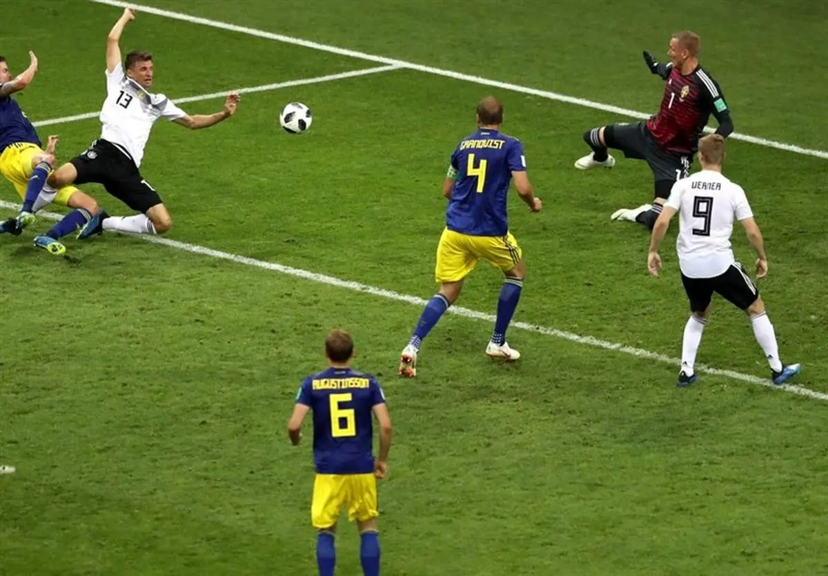 حاکمیت آماری ژرمن‌ها در شب پیروزی مقابل سوئد