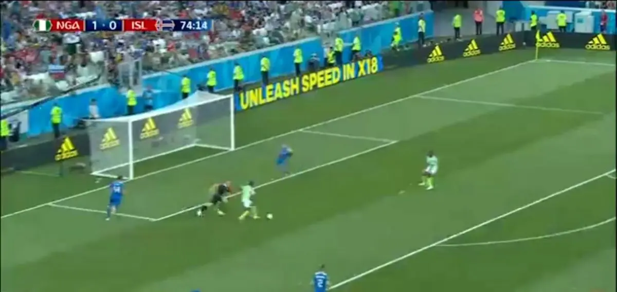 گل دوم نیجریه به ایسلند