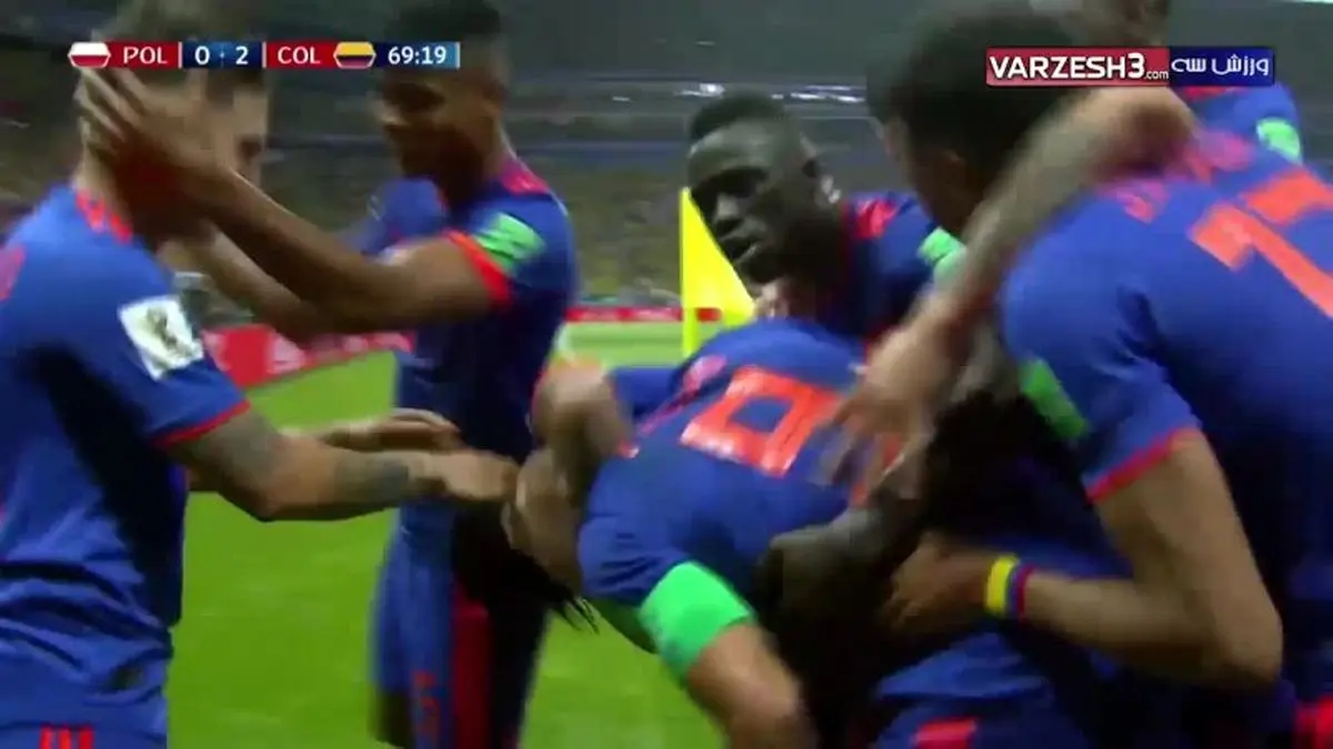 گل دوم کلمبیا به لهستان (فالکائو)