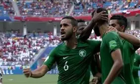 گل دوم عربستان مقابل مصر
