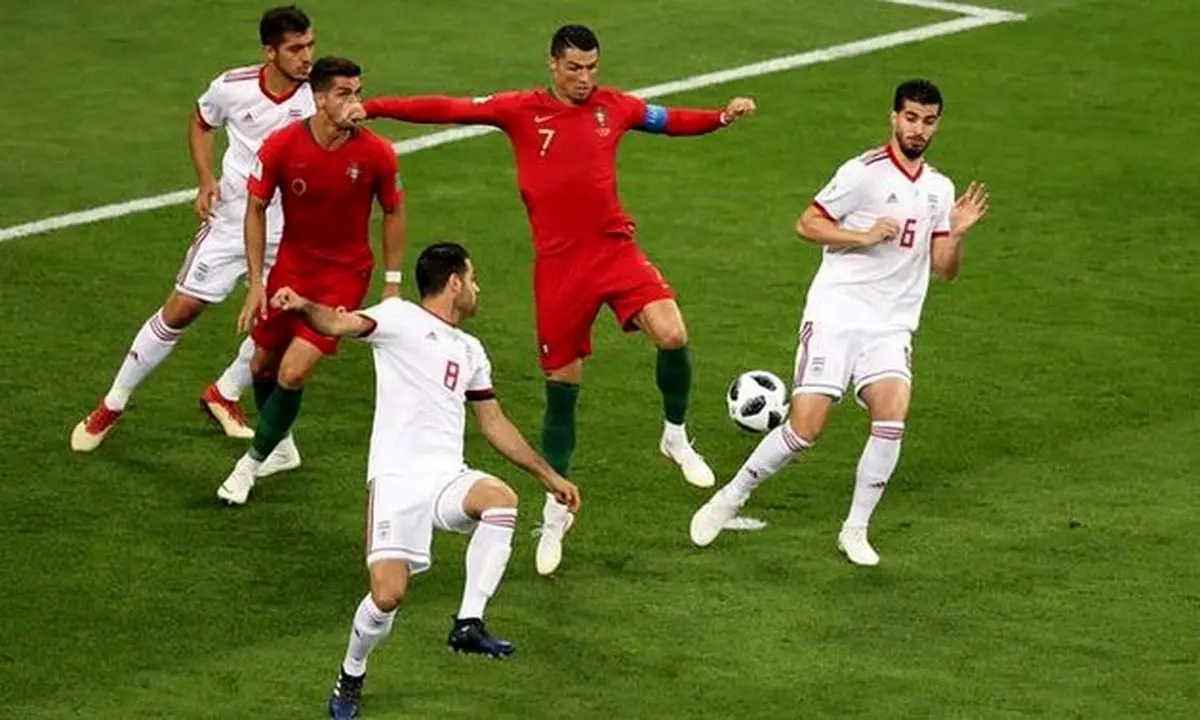 گاف عجیب در بازی ایران - پرتغال