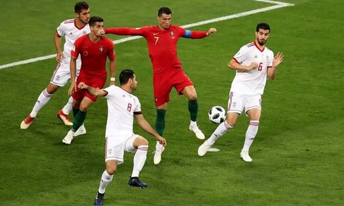 گاف عجیب در بازی ایران - پرتغال