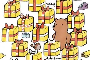 بازی فکری/ در 7 ثانیه بگویید کدام جعبه هدیه بدون جفت است؟