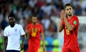 یانوزای بهترین بازیکن دیدار بلژیک انگلیس شد