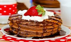 طرزتهیه پنکیک و خامه