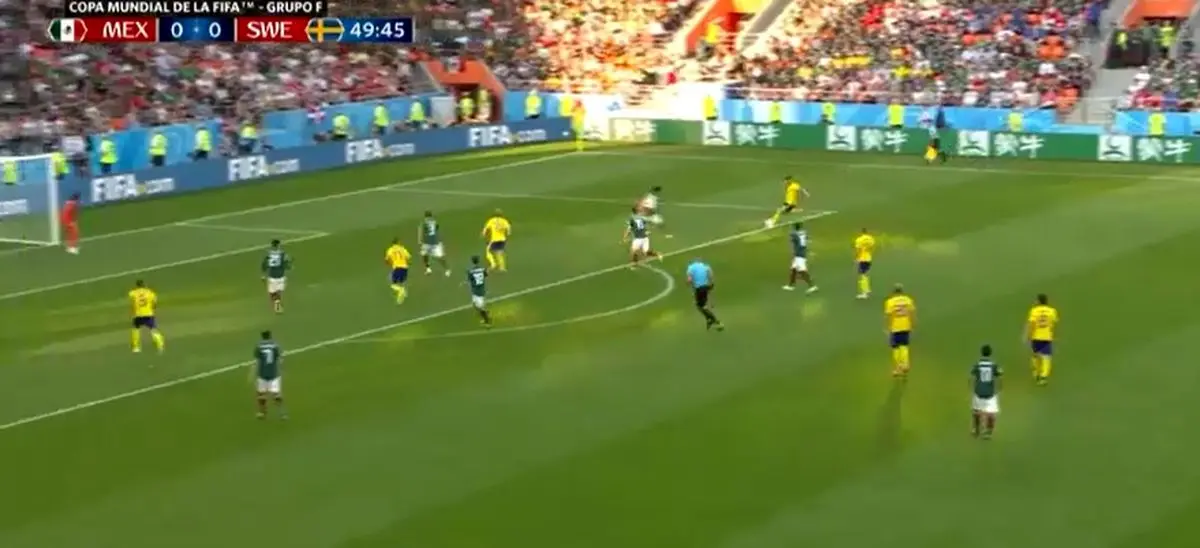 گل اول سوئد به مکزیک