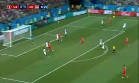 گل اول سوئیس به کاستاریکا